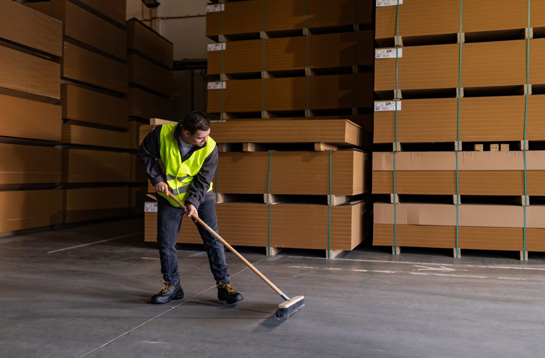 warehouse cleaning